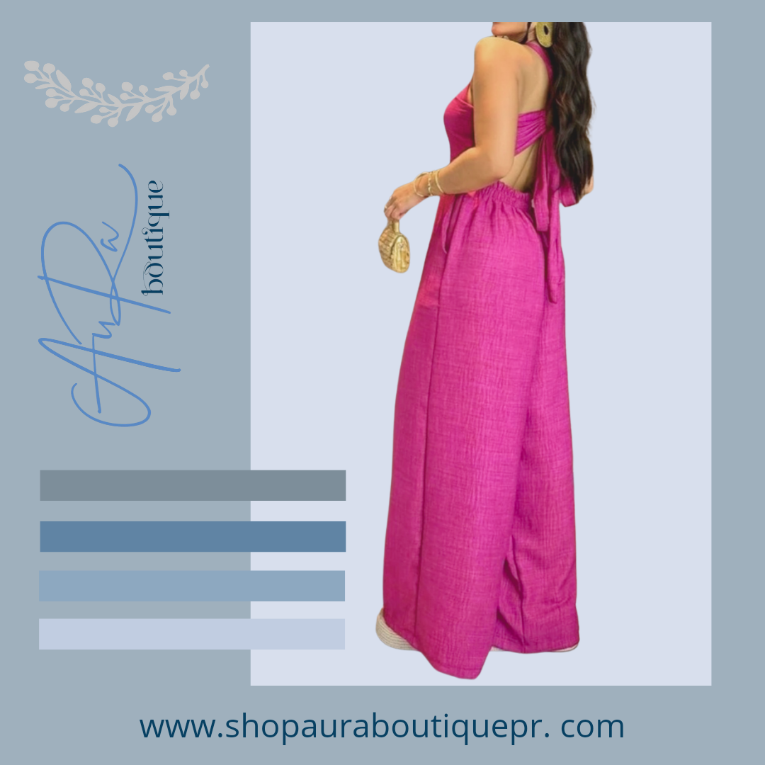 Ania fucsia jumpsuit