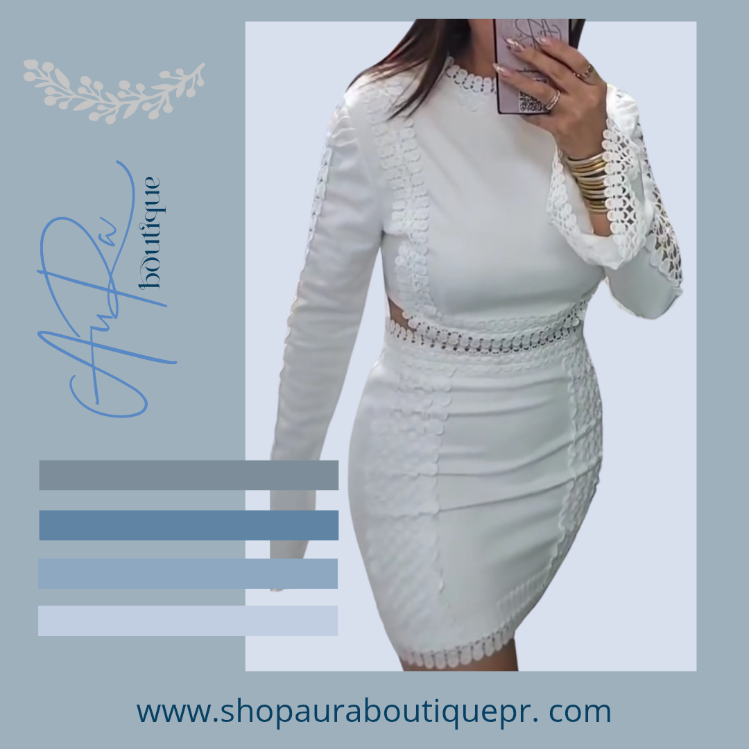 Adila Embroidery White Skirt Set