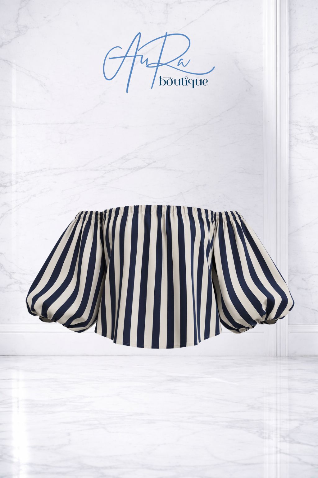 Italy Alissa bubble Striped Top