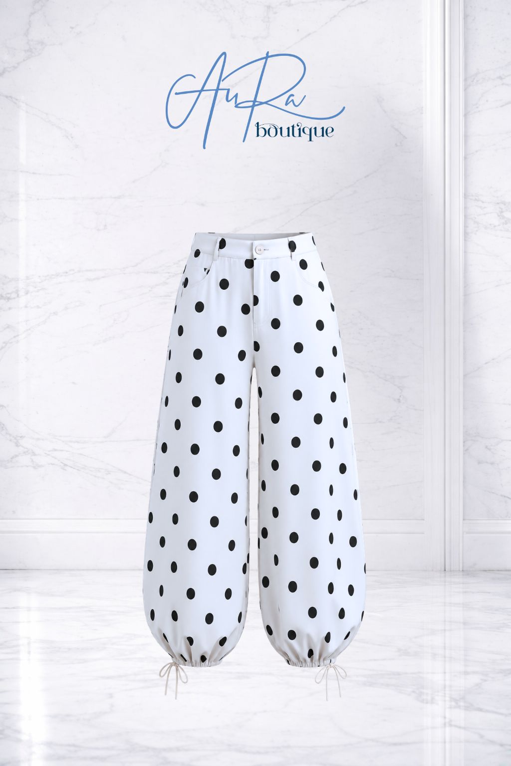Italy Polka Flex Straigh/Jogger Pants