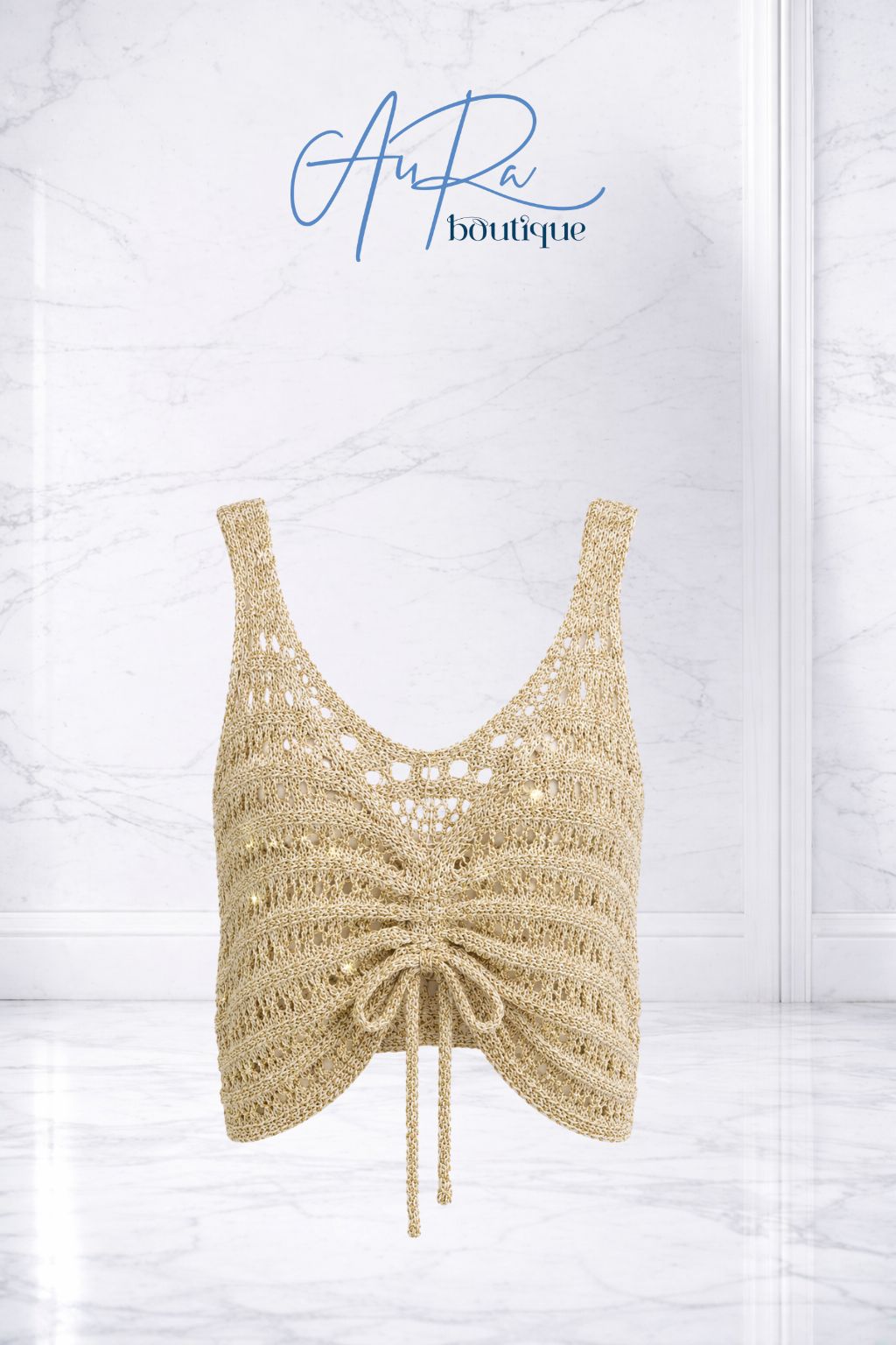 Italy Golden Knit Top