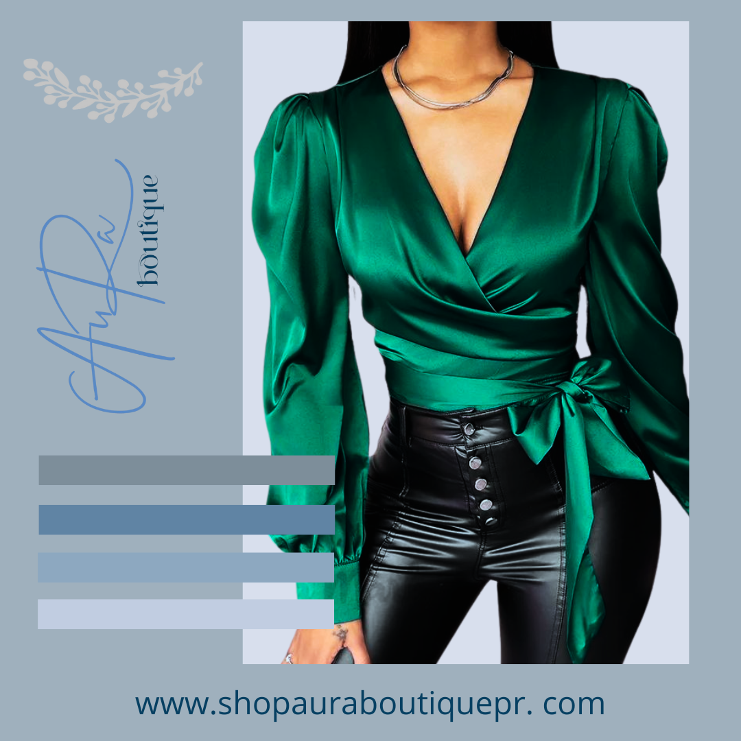 Alove Satin Top Blouse