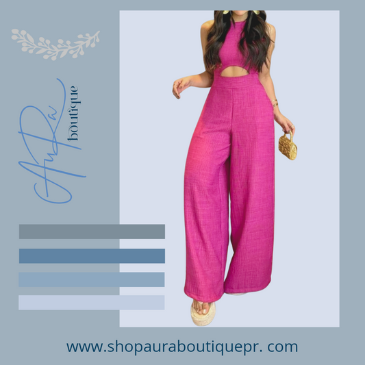 Ania fucsia jumpsuit
