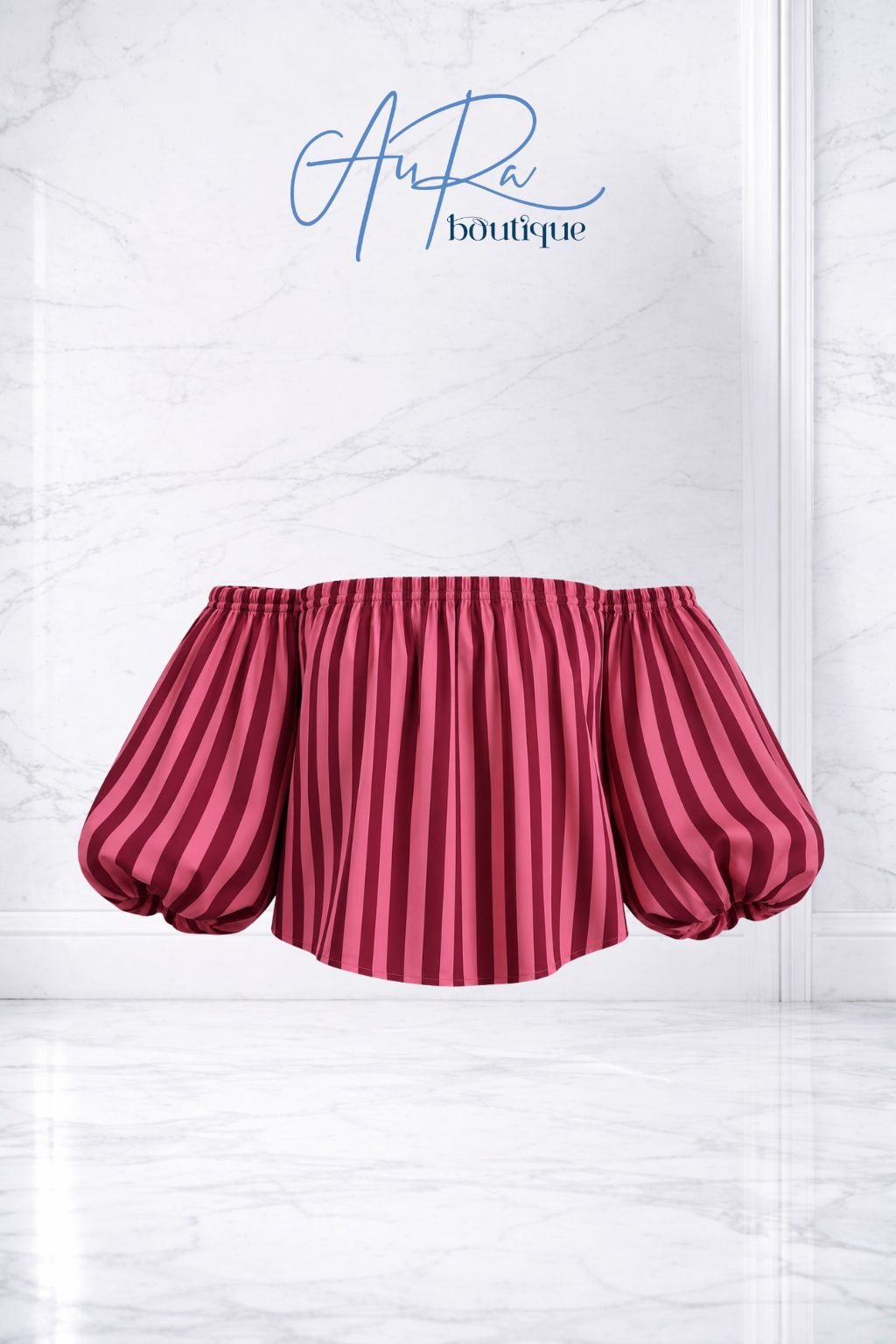 Italy Alissa bubble Striped Top
