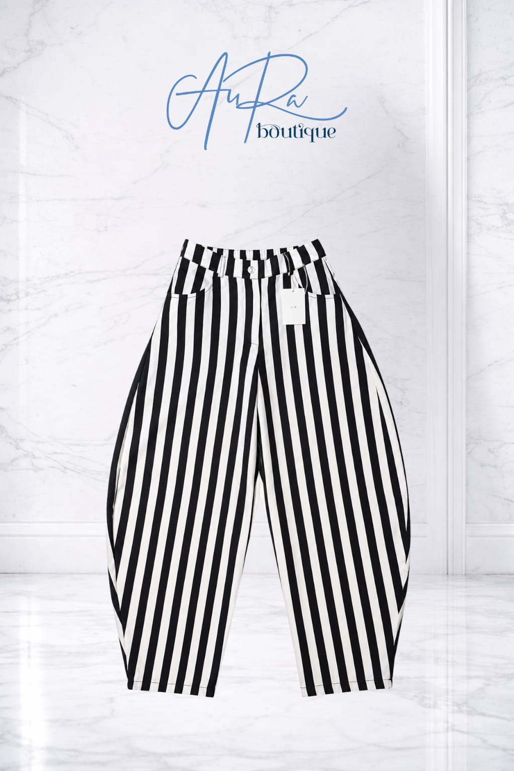 Italty Stripe Barrel/Balloon Pants