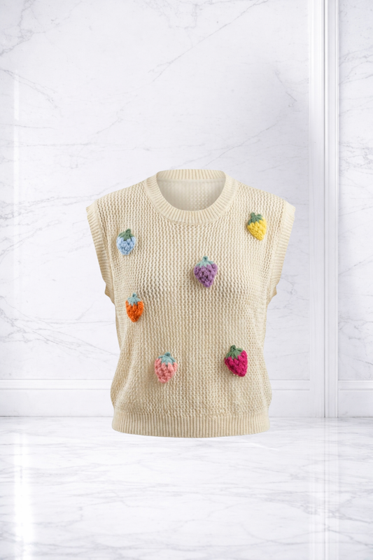 Italy Dolce Berry Knit Top
