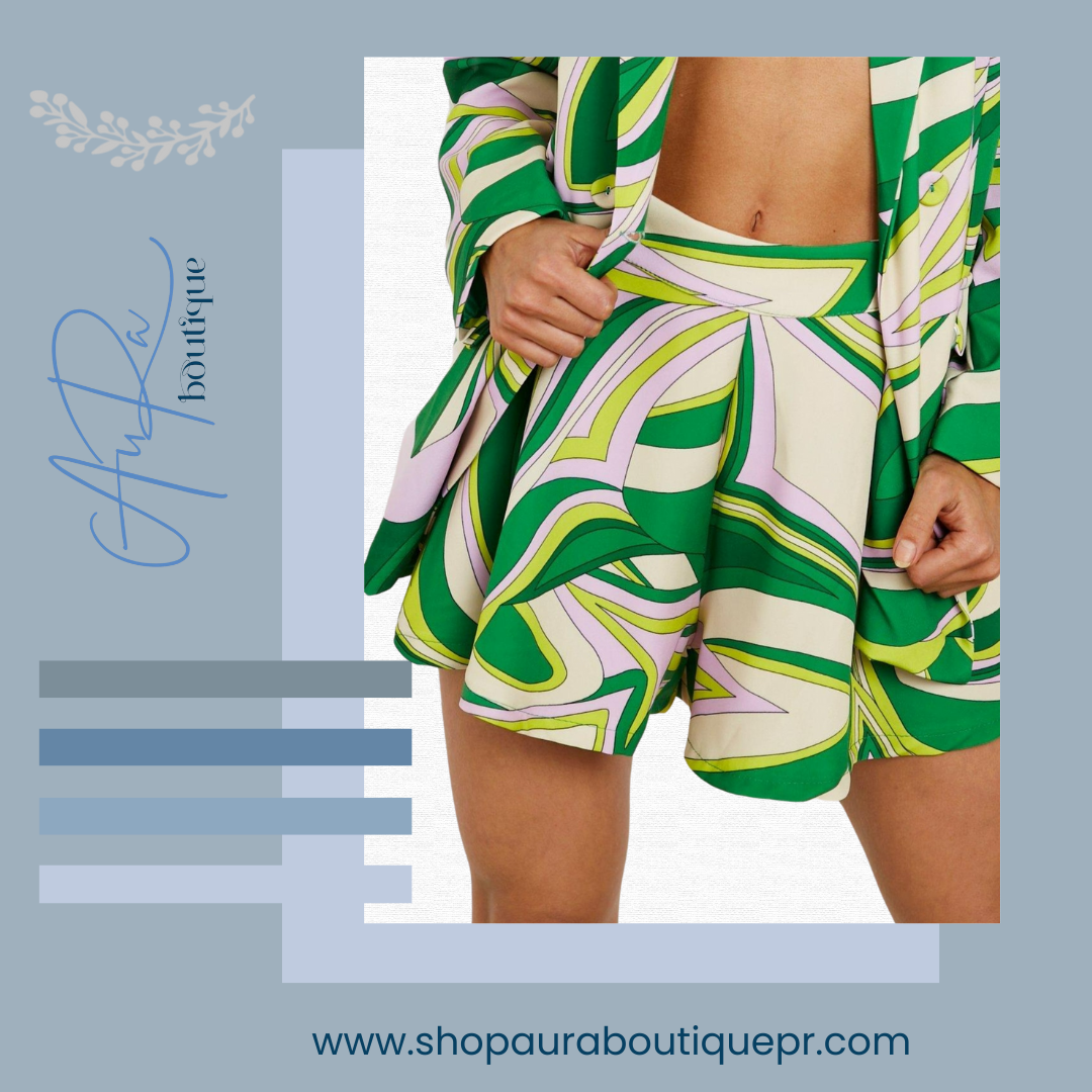 Abstract AuRa Green Short