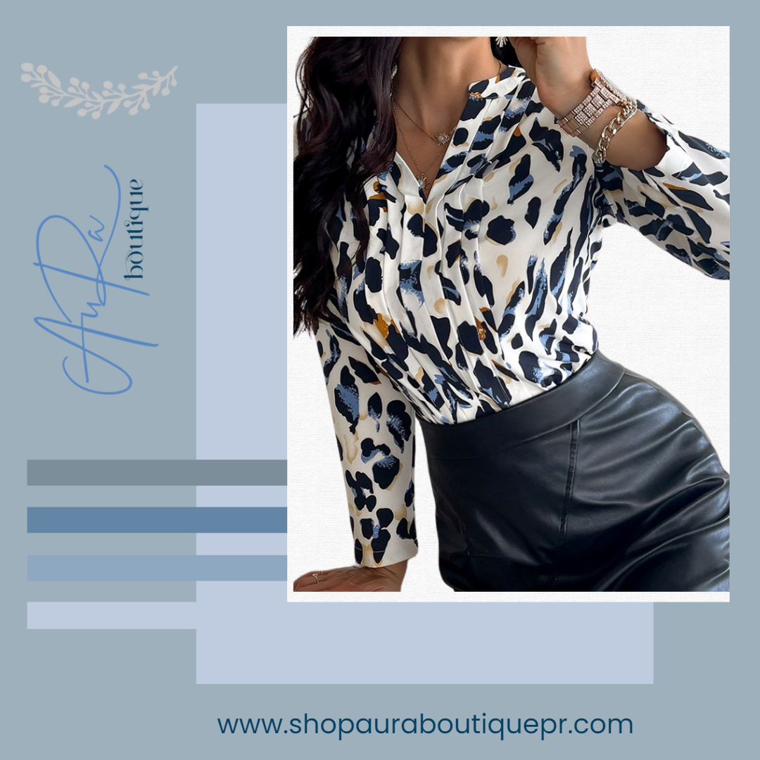 Amur Leopard Blouse